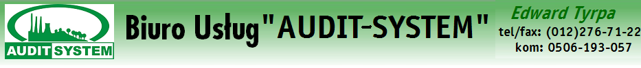 AUDIT-SYSTEM tel; 506 193 057